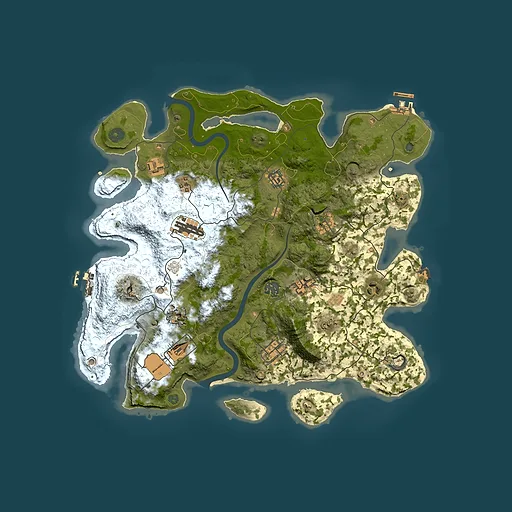 Rust map seed 2998314, 3900x3900m top-down preview
