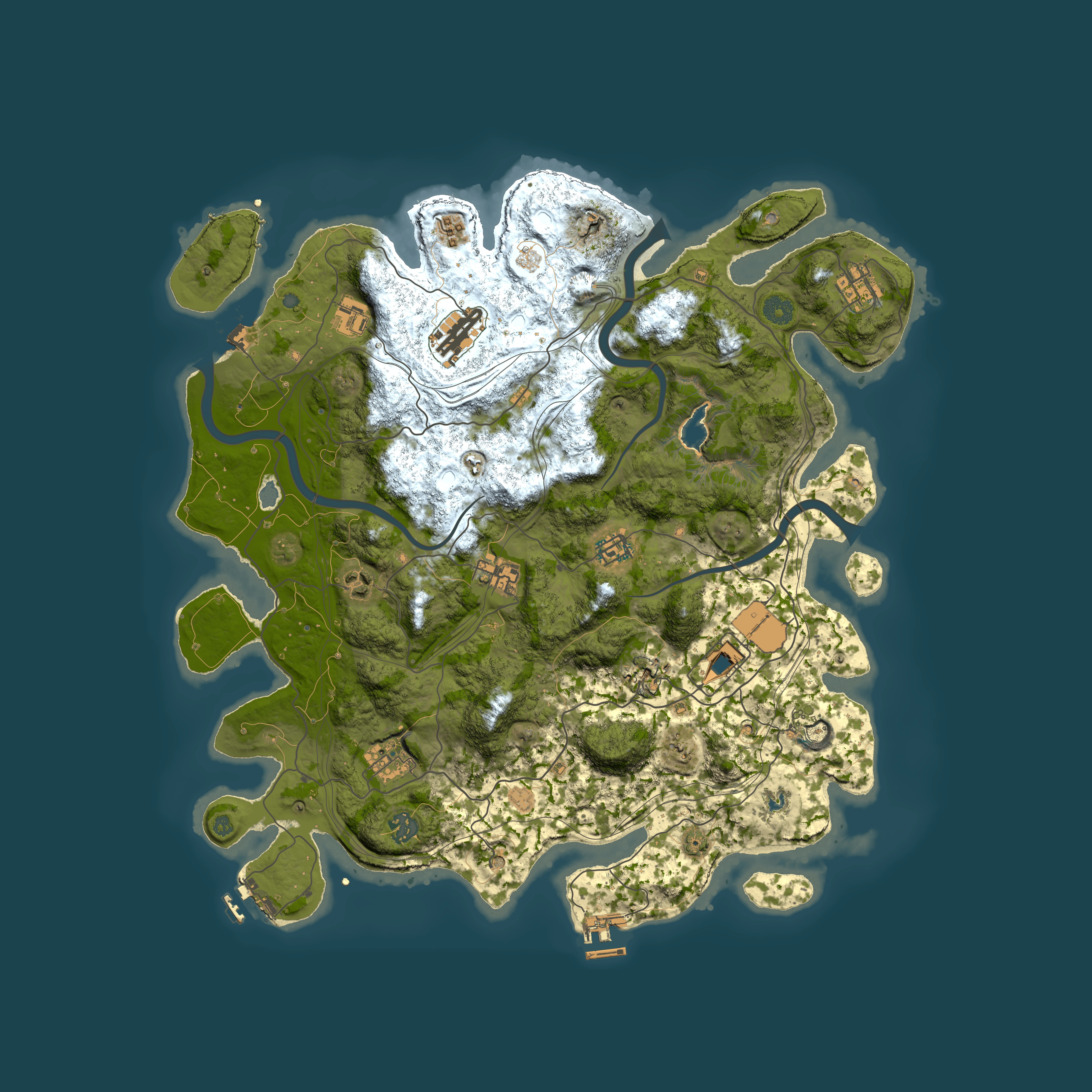 Full top-down render of Rust map seed 844165385, 4250x4250m