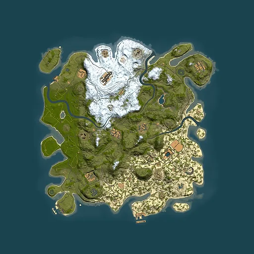 Rust map seed 844165385, 4250x4250m top-down preview