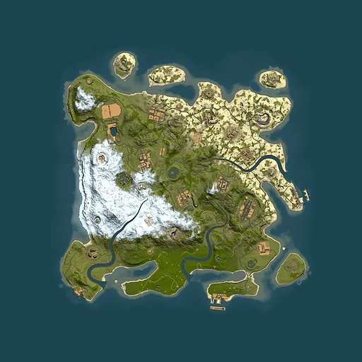 Rust map seed 1119481147, 3750x3750m top-down preview