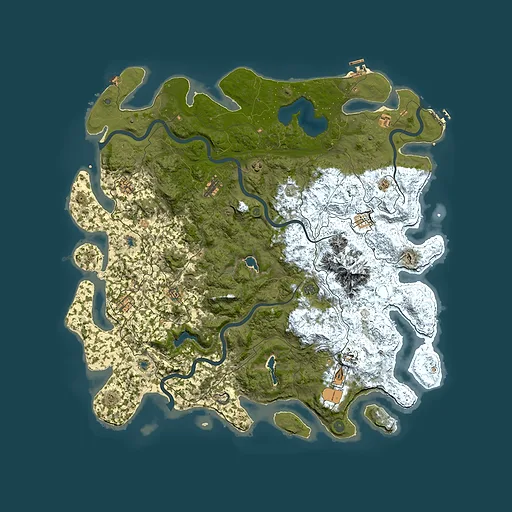 Rust map seed 1290087138, 5550x5550m top-down preview