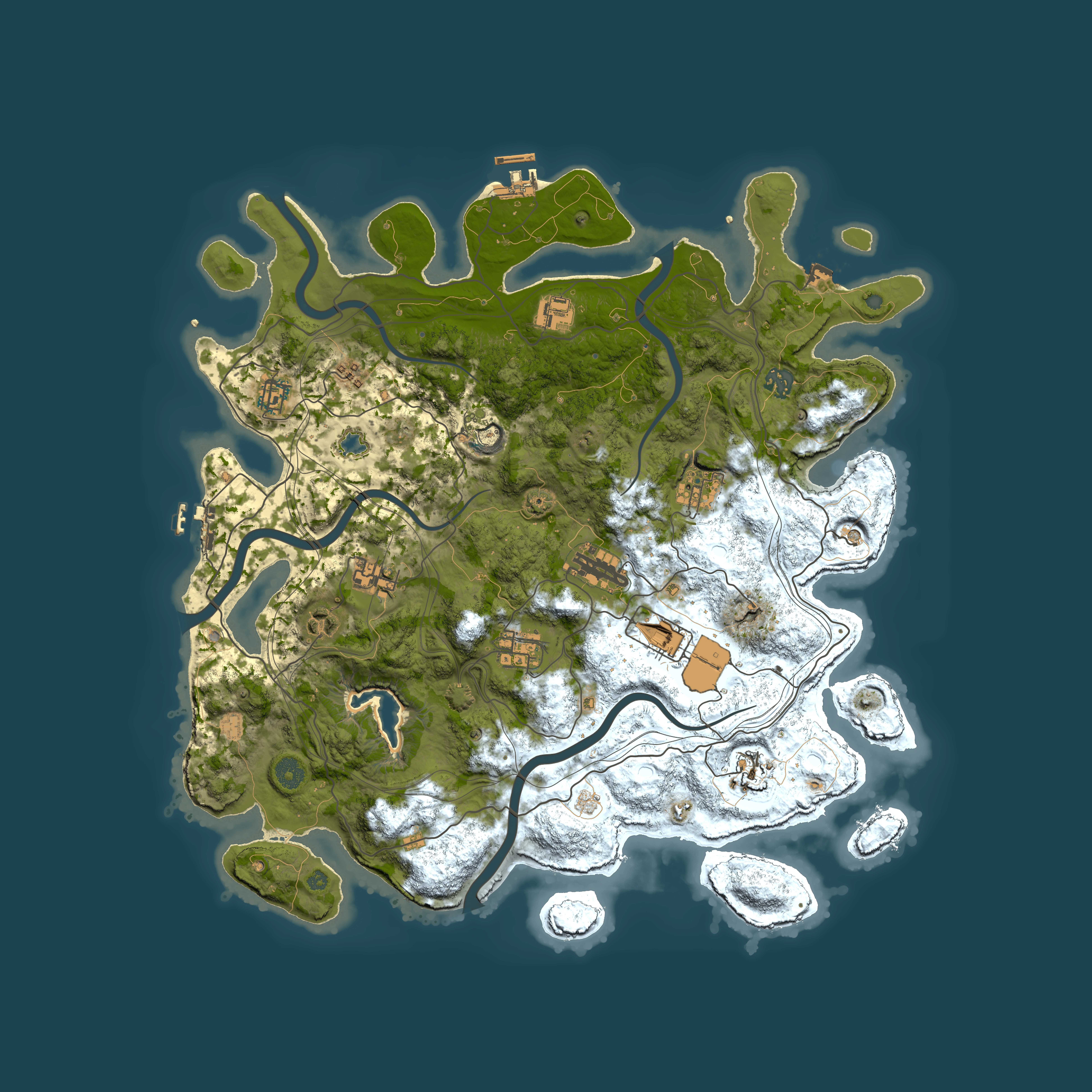 Full top-down render of Rust map seed 1882870825, 4300x4300m