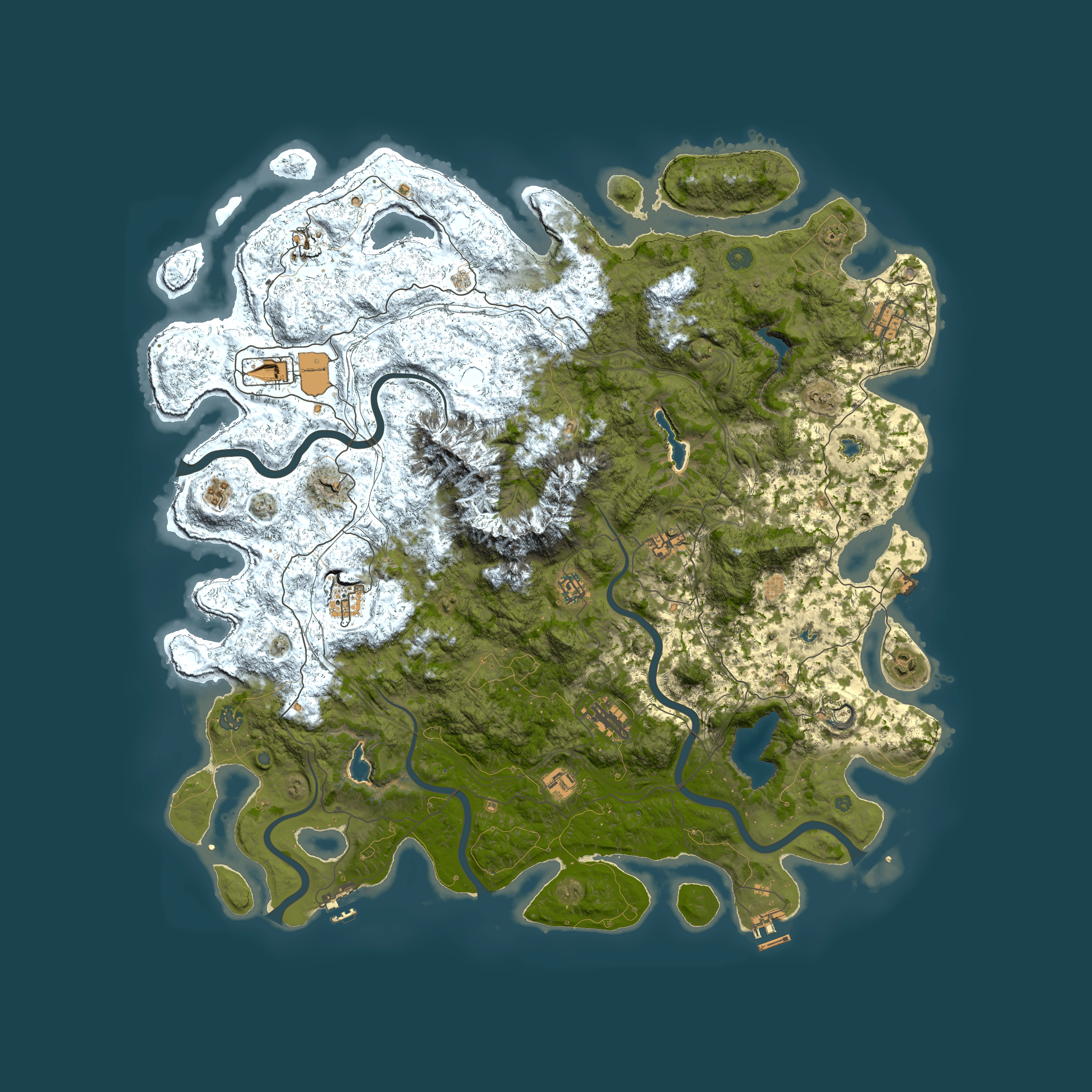 Full top-down render of Rust map seed 984695799, 5350x5350m