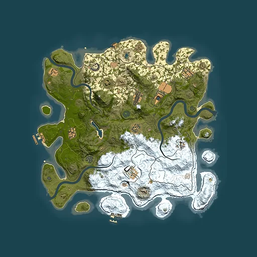 Rust map seed 1326779734, 4150x4150m top-down preview