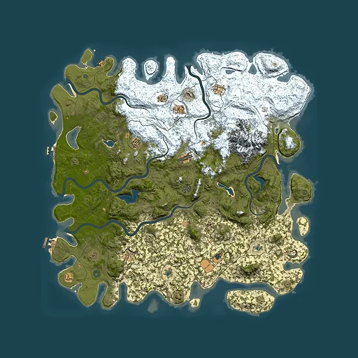 Rust map seed 229461033, 5600x5600m top-down preview