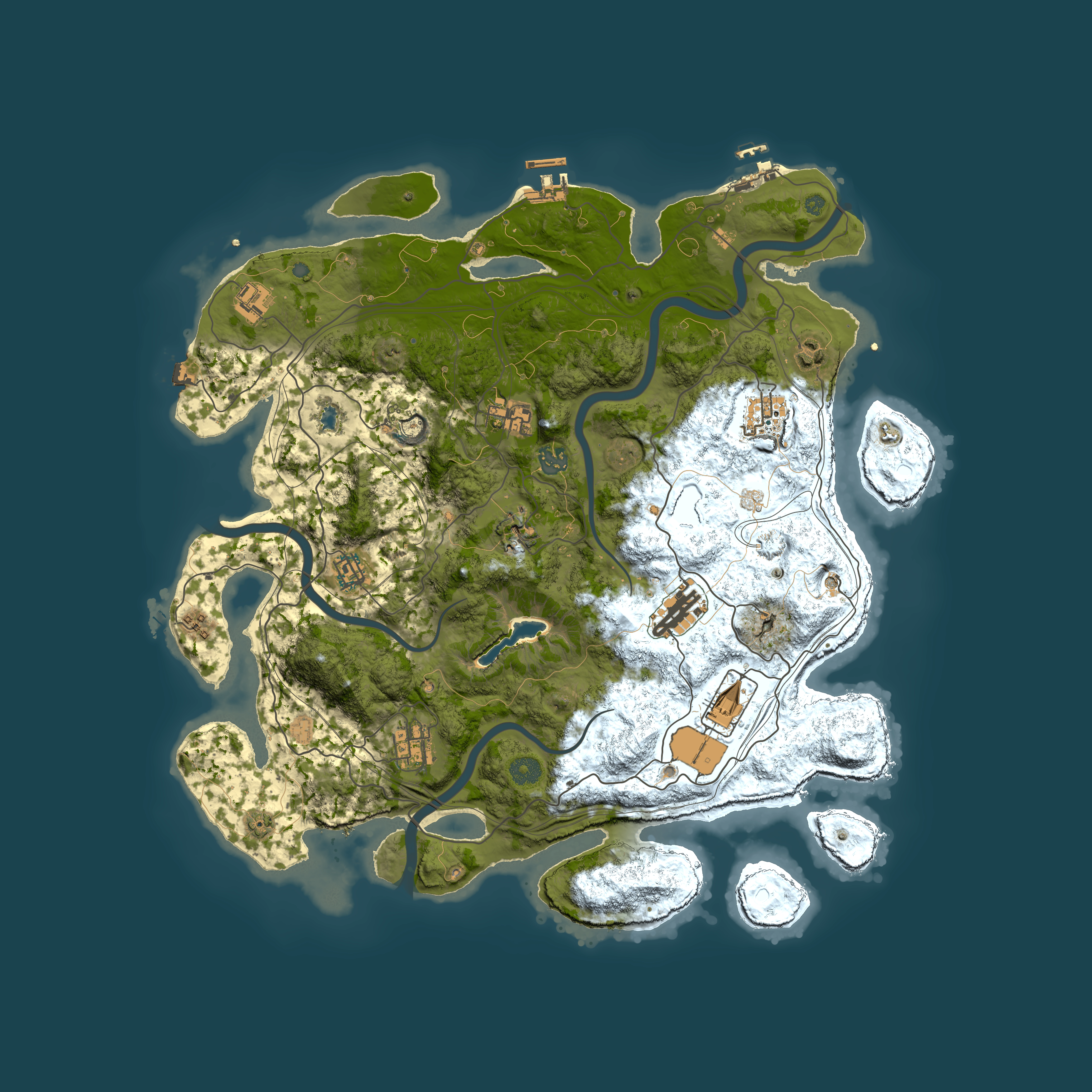 Full top-down render of Rust map seed 1936482619, 4250x4250m