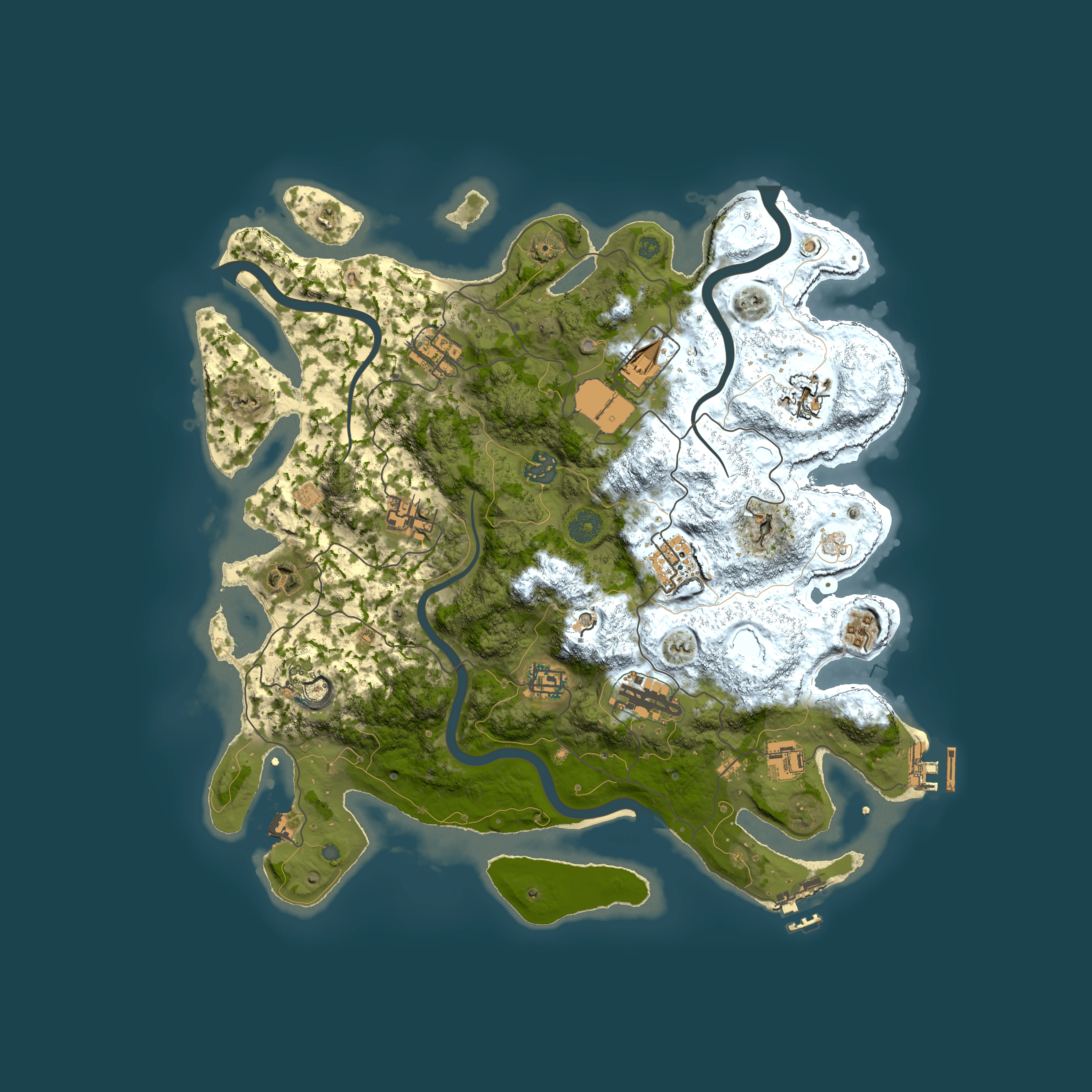 Full top-down render of Rust map seed 559881434, 3850x3850m