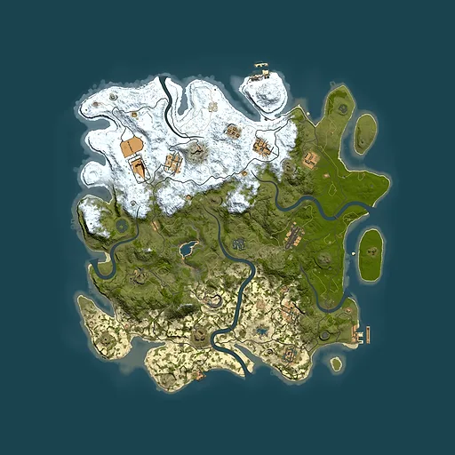 Rust map seed 1816776120, 4150x4150m top-down preview