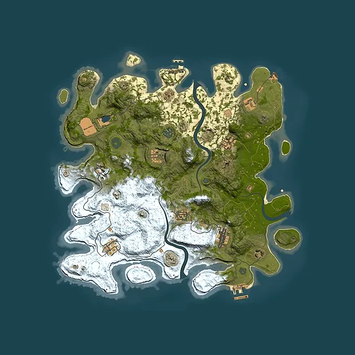 Rust map seed 2087335839, 3900x3900m top-down preview