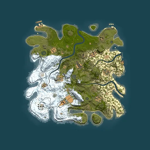 Rust map seed 588887630, 3800x3800m top-down preview
