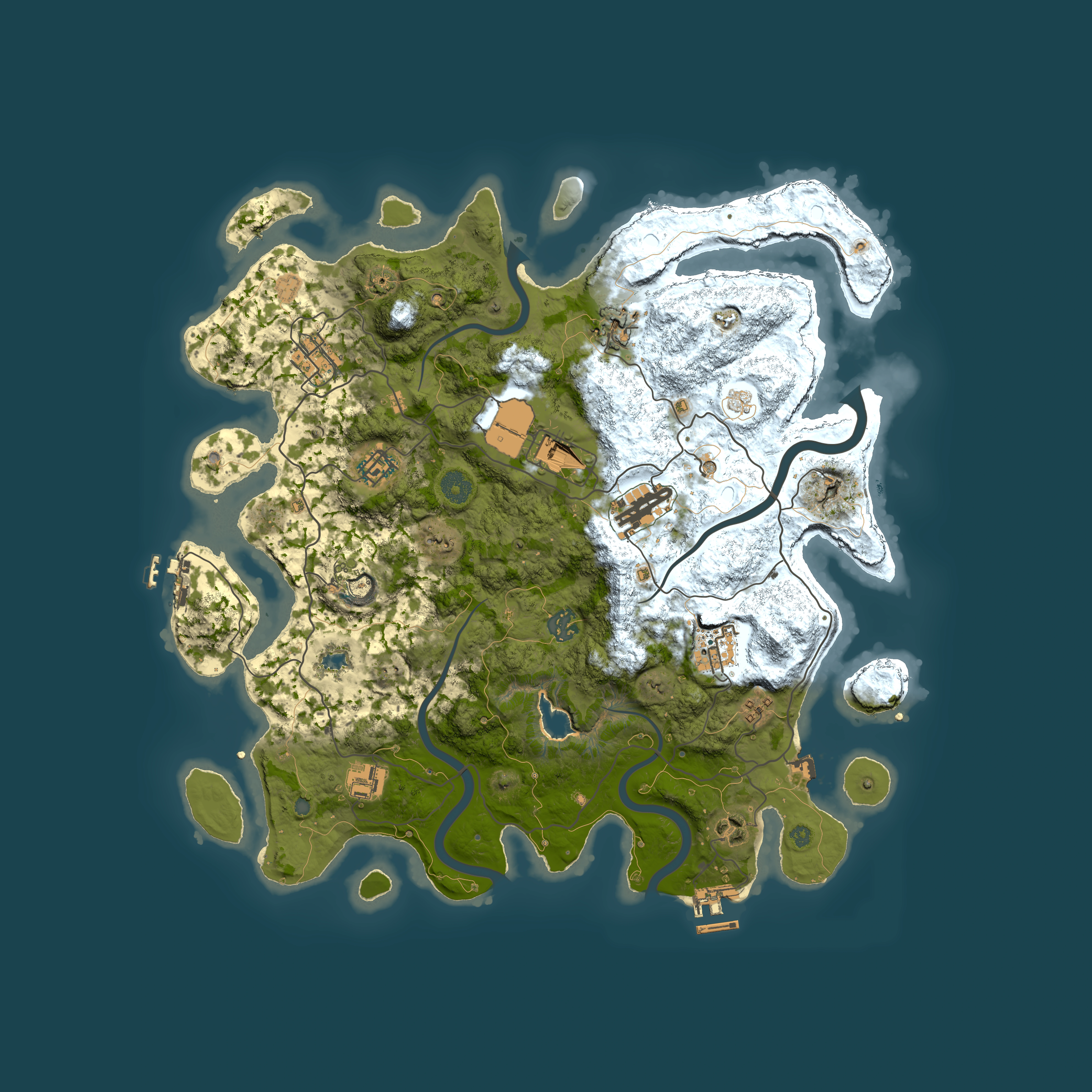 Full top-down render of Rust map seed 738948097, 4000x4000m