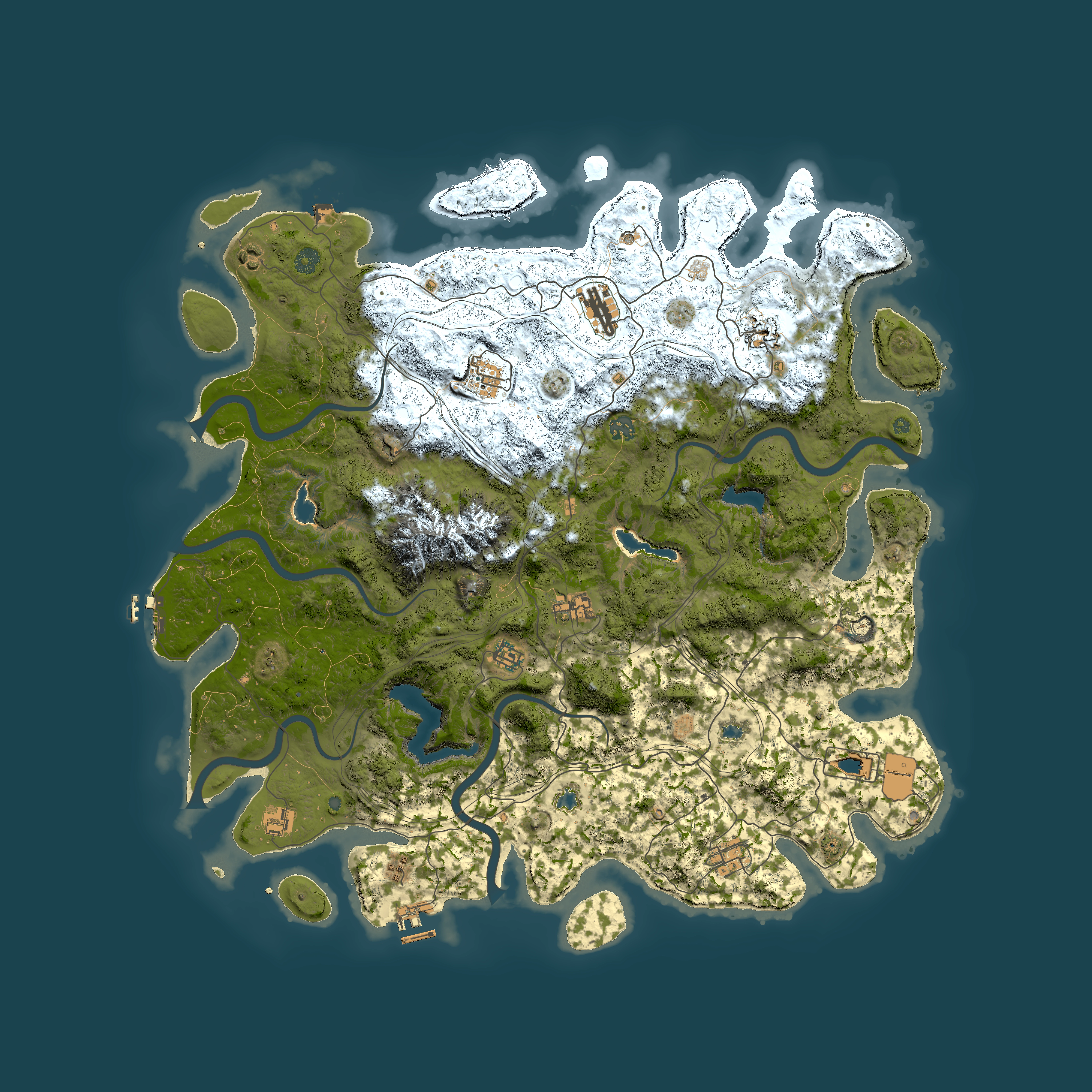 Full top-down render of Rust map seed 767331410, 5050x5050m