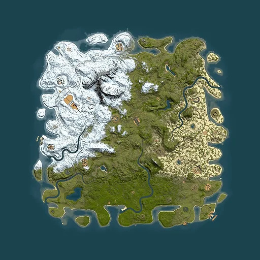 Rust map seed 2058519188, 6000x6000m top-down preview