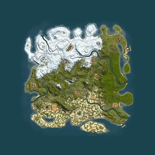 Rust map seed 431620110, 4450x4450m top-down preview