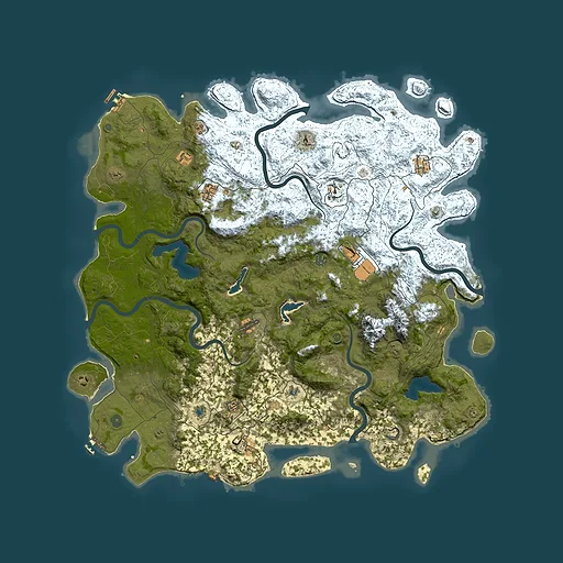 Rust map seed 842497696, 5650x5650m top-down preview