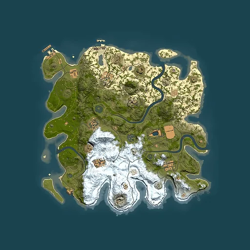 Rust map seed 1268978756, 3700x3700m top-down preview