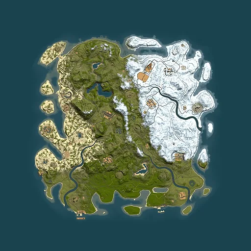 Rust map seed 1303470220, 4800x4800m top-down preview