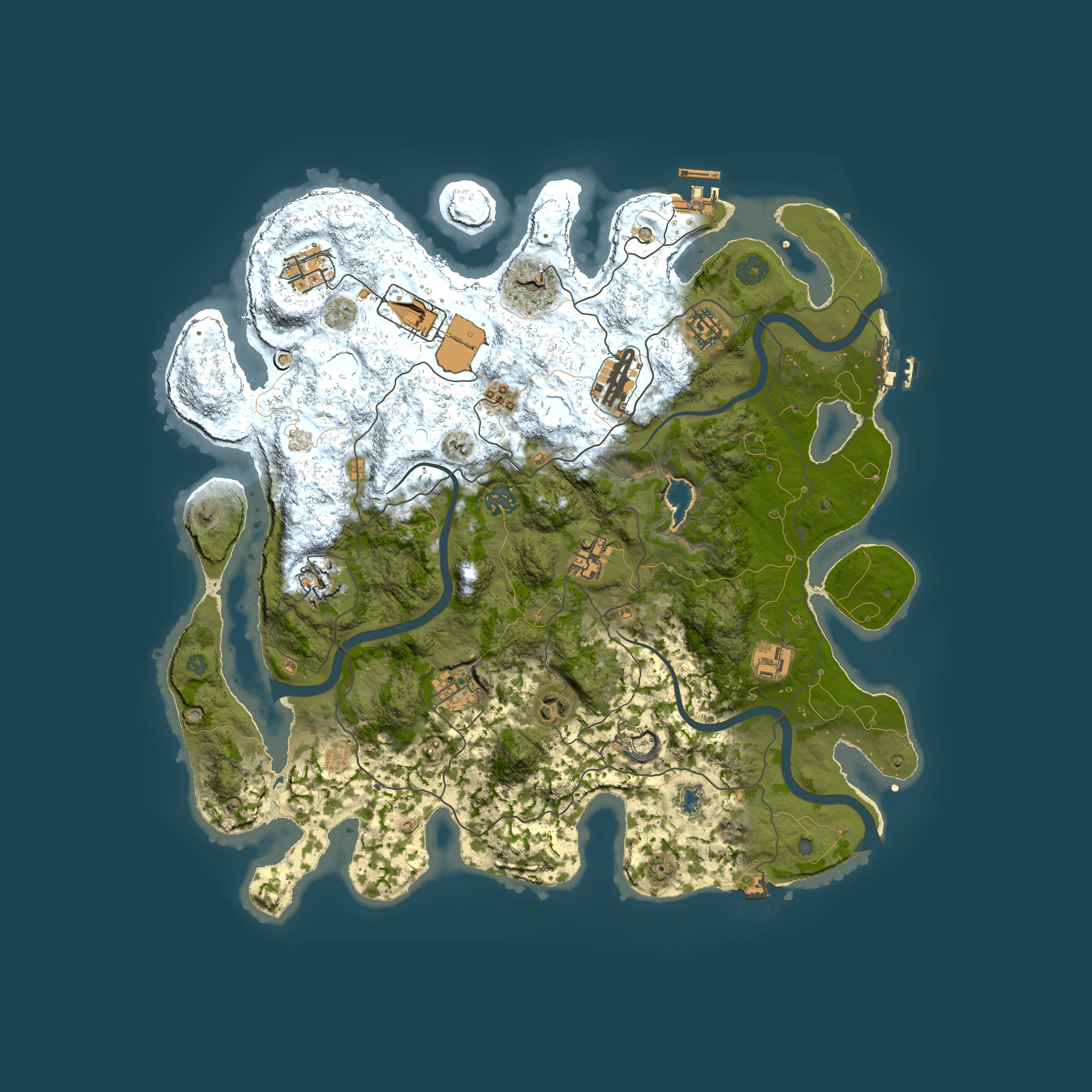 Full top-down render of Rust map seed 1732774125, 4100x4100m