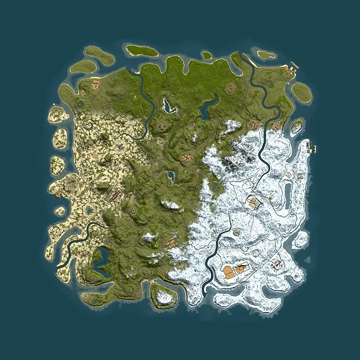Rust map seed 532722848, 5950x5950m top-down preview