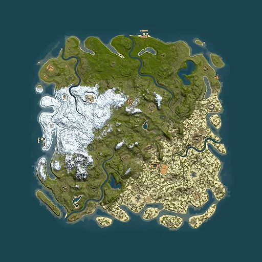 Rust map seed 64105679, 5650x5650m top-down preview