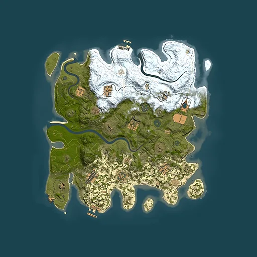 Rust map seed 756566661, 3950x3950m top-down preview