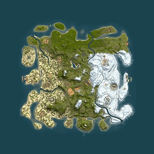 Rust map seed 1057345902, 4350x4350m top-down preview
