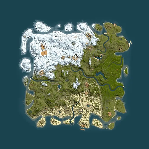 Rust map seed 296454683, 4950x4950m top-down preview