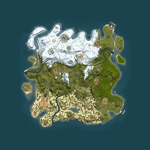 Rust map seed 1807332822, 3800x3800m top-down preview