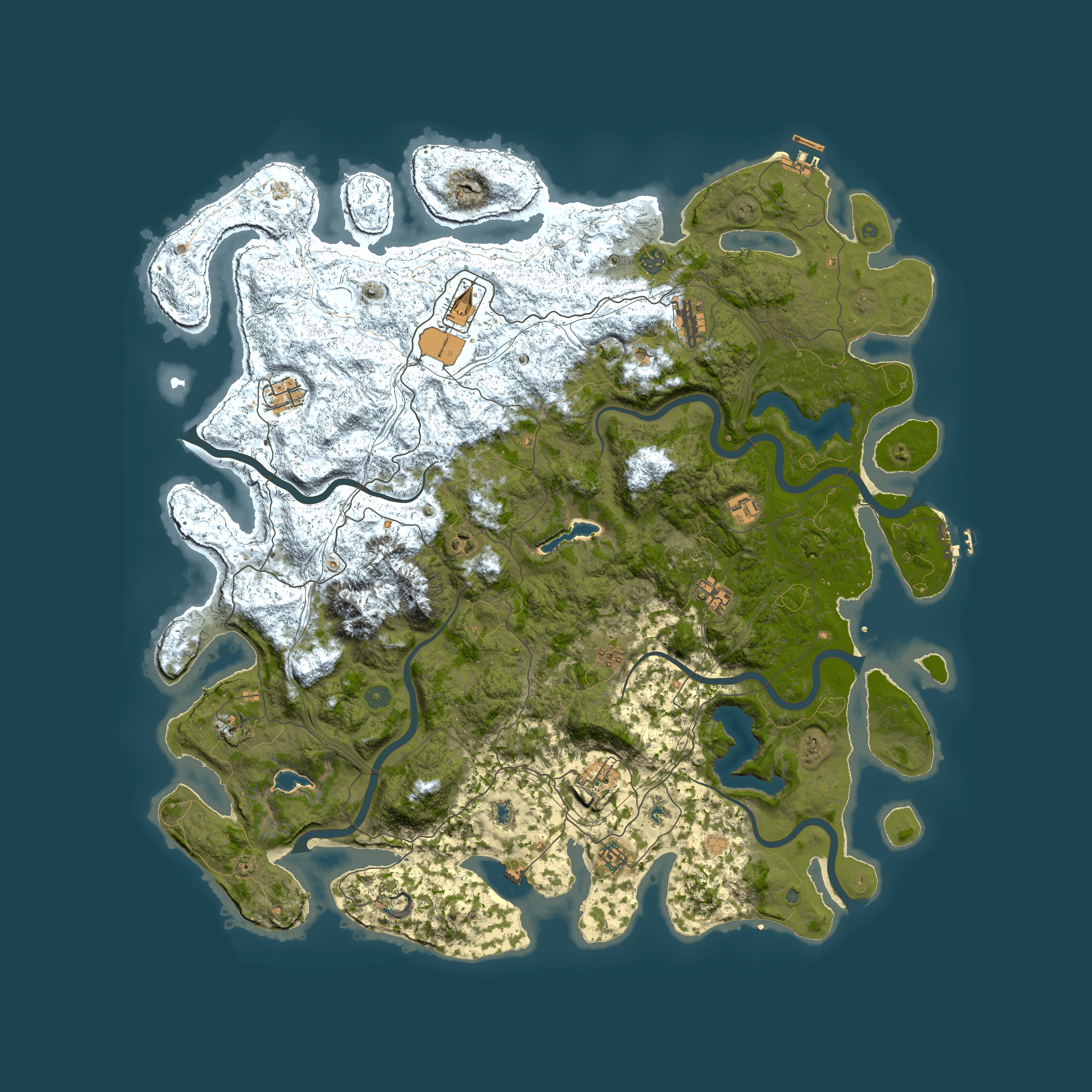 Full top-down render of Rust map seed 529176714, 5350x5350m