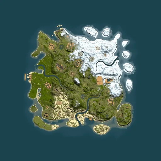 Rust map seed 965955524, 3700x3700m top-down preview