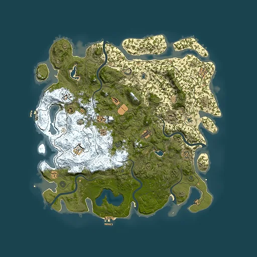 Rust map seed 30563401, 4950x4950m top-down preview