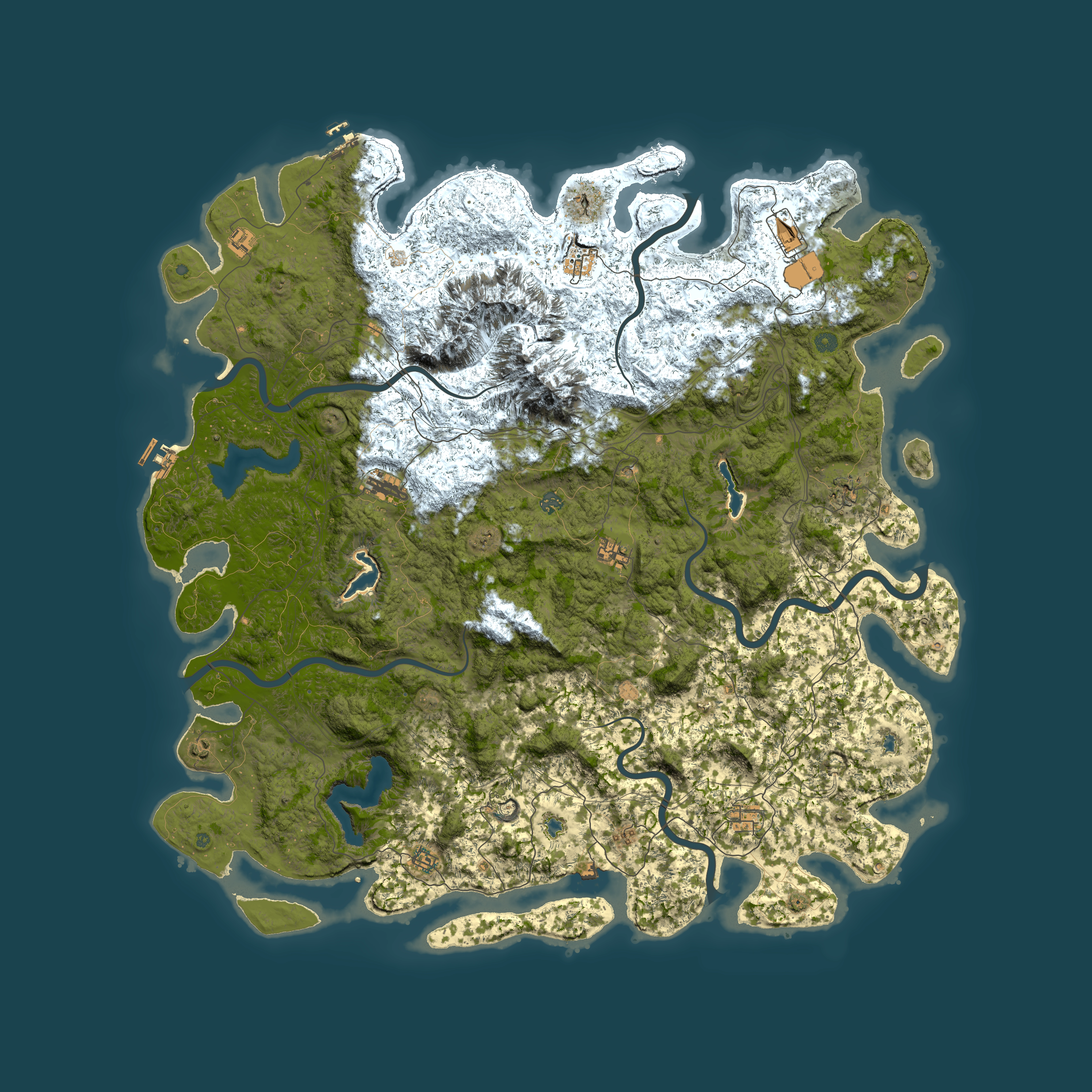 Full top-down render of Rust map seed 648752704, 5950x5950m