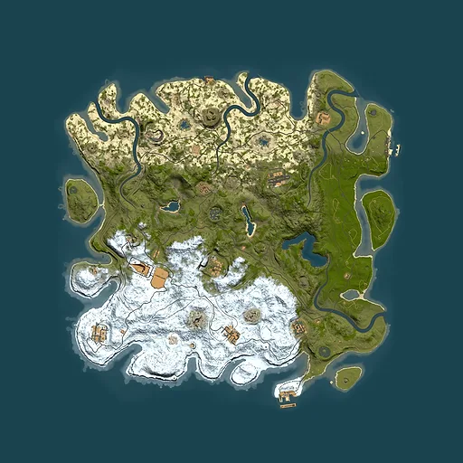 Rust map seed 1377718382, 4700x4700m top-down preview