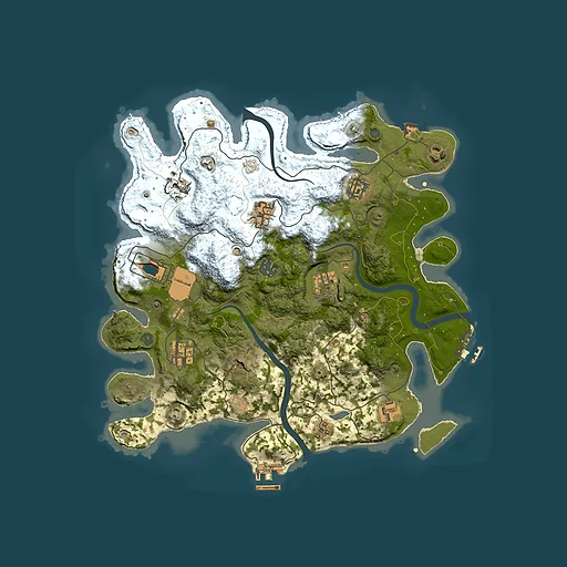 Rust map seed 762492627, 3500x3500m top-down preview