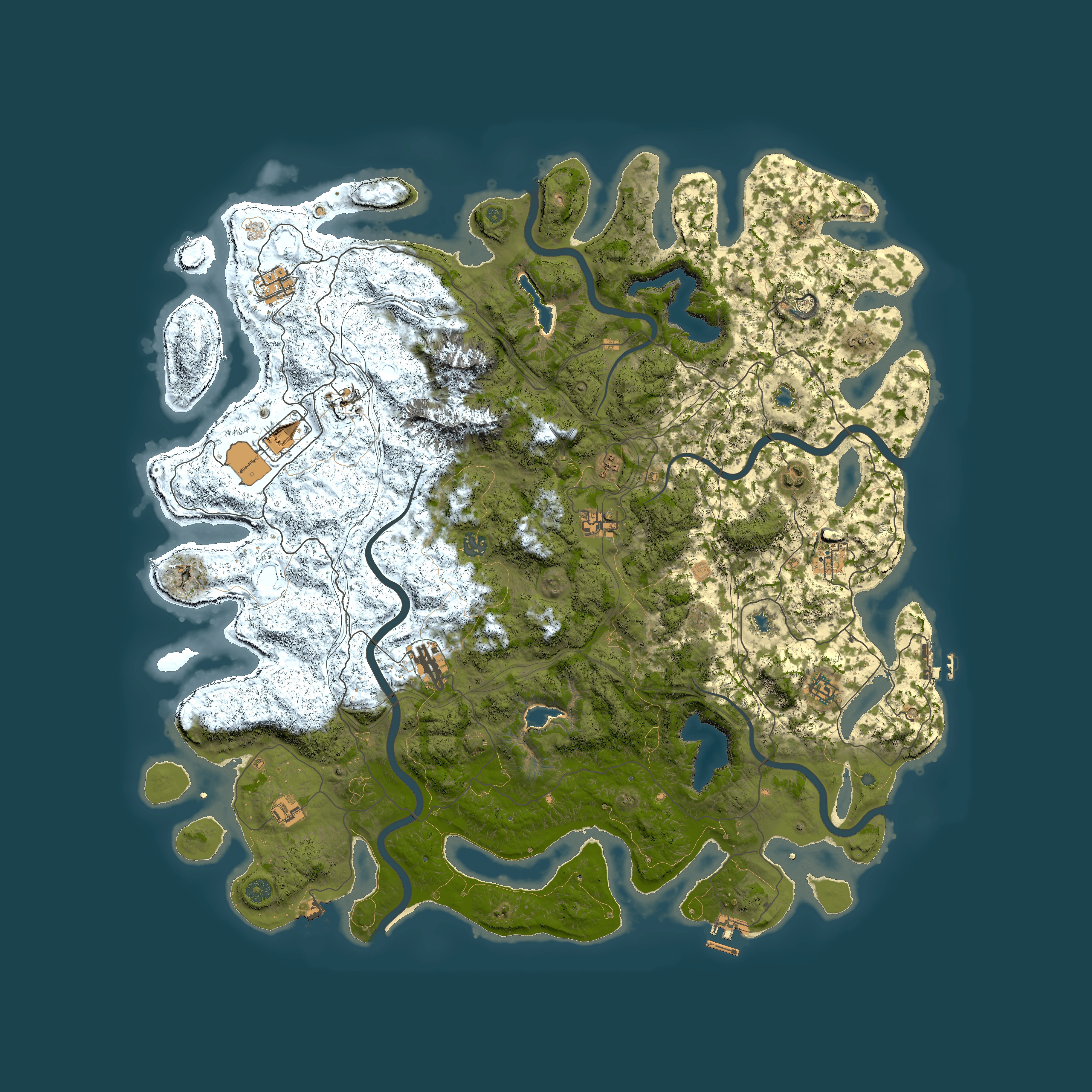 Full top-down render of Rust map seed 1790498129, 5250x5250m