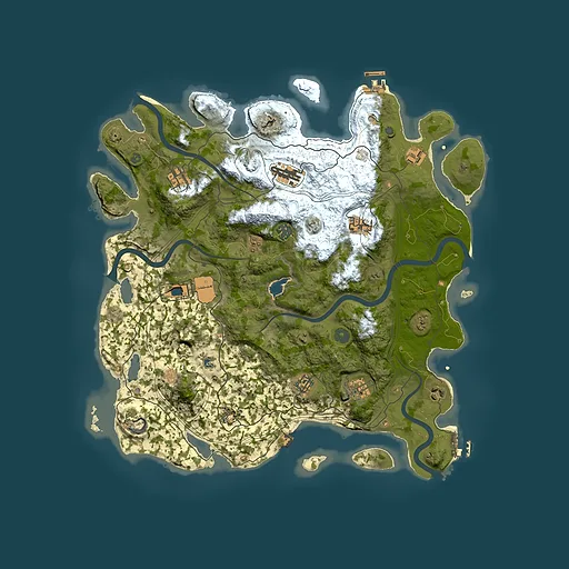 Rust map seed 1756274018, 4350x4350m top-down preview