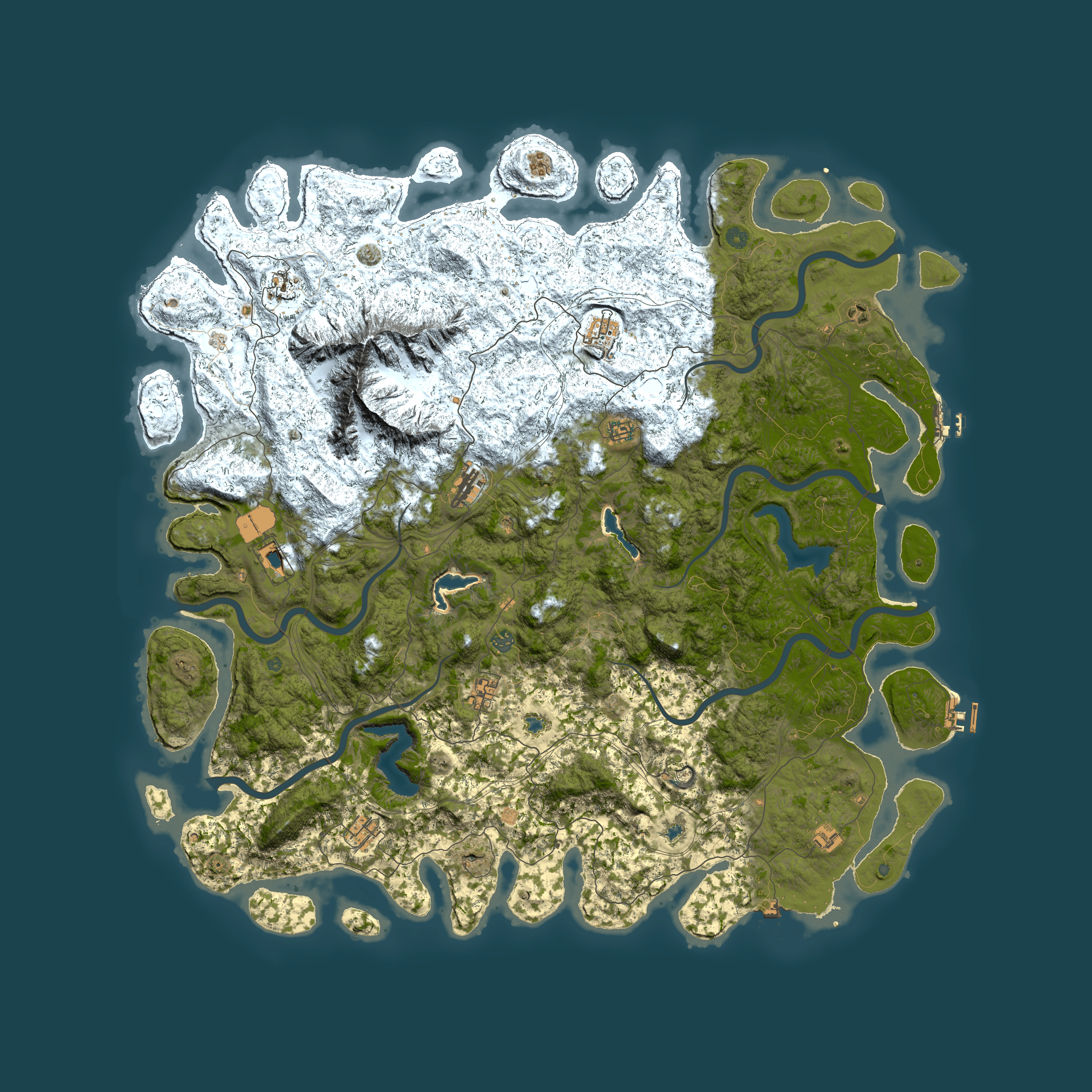 Full top-down render of Rust map seed 1781624323, 5950x5950m
