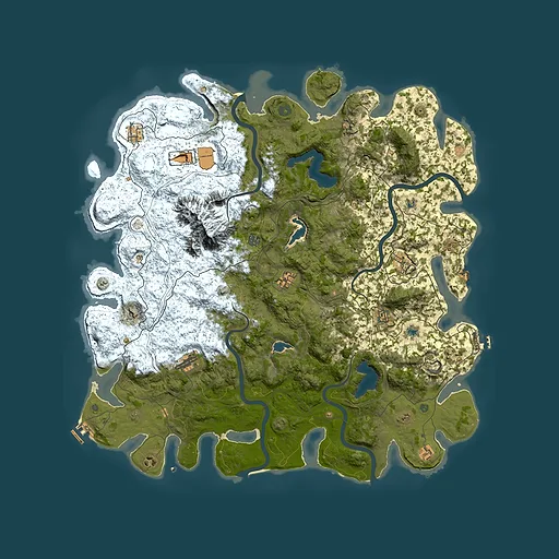 Rust map seed 1122602585, 5300x5300m top-down preview