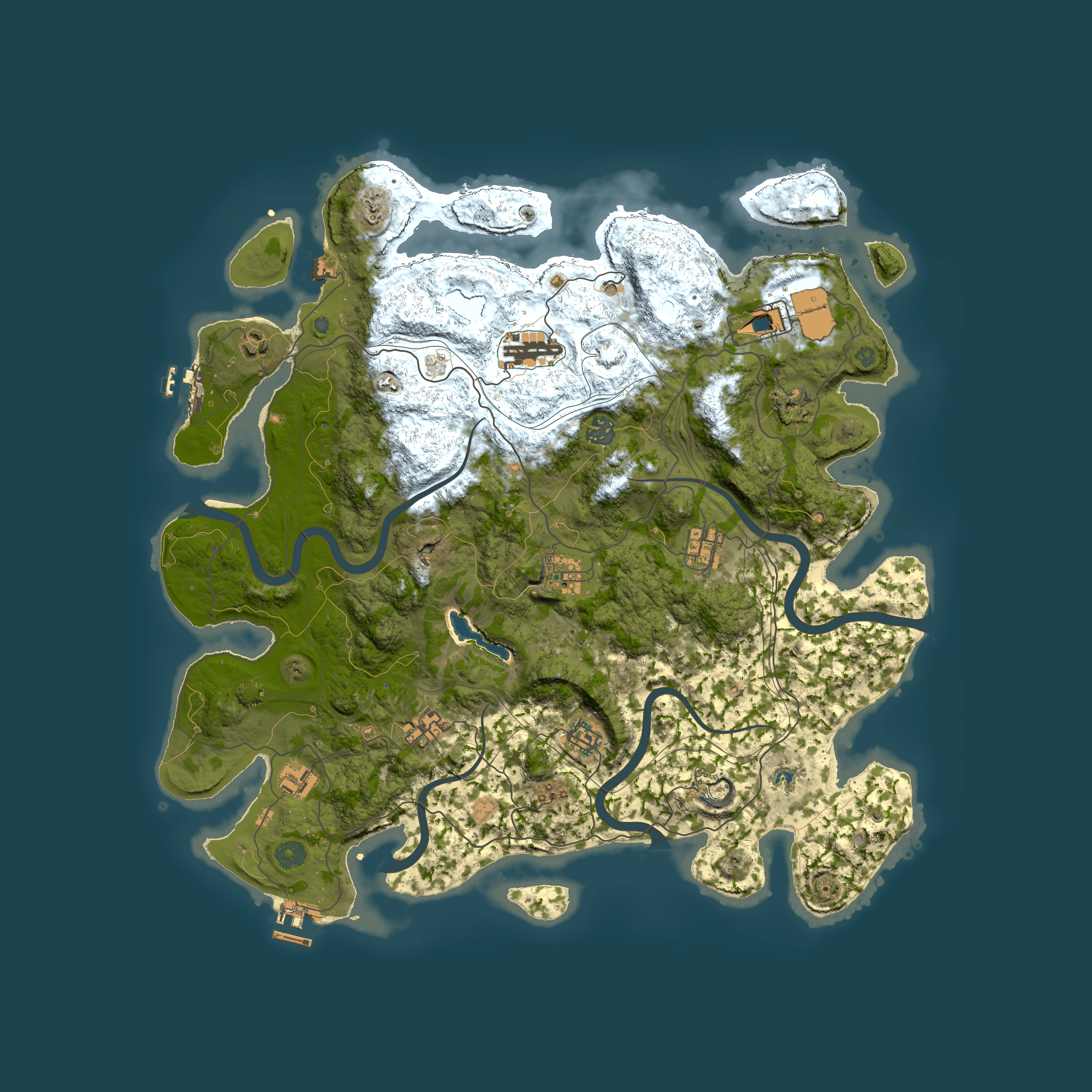 Full top-down render of Rust map seed 1355326868, 4400x4400m