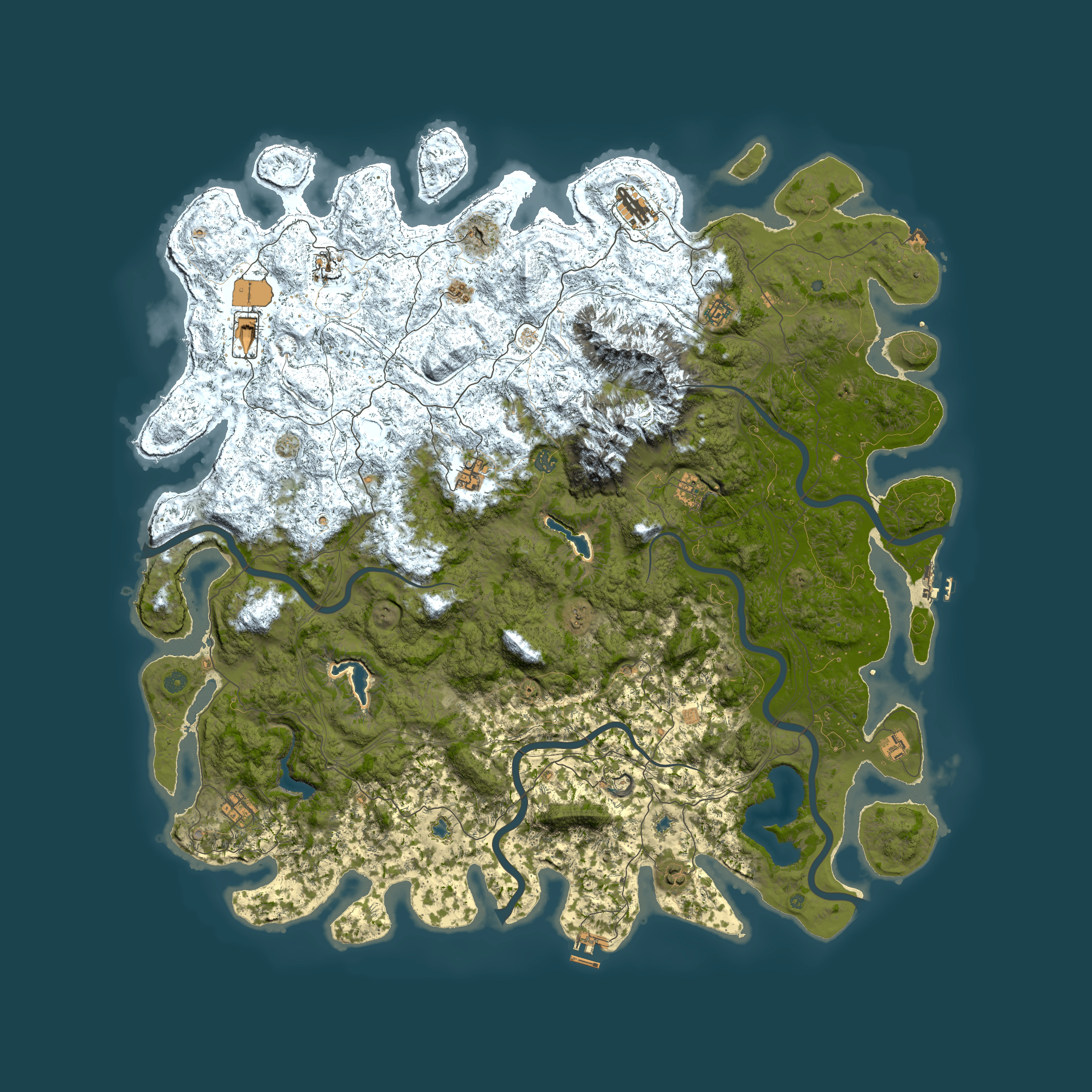 Full top-down render of Rust map seed 1271756941, 5950x5950m