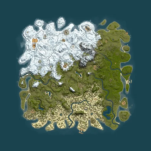 Rust map seed 1271756941, 5950x5950m top-down preview
