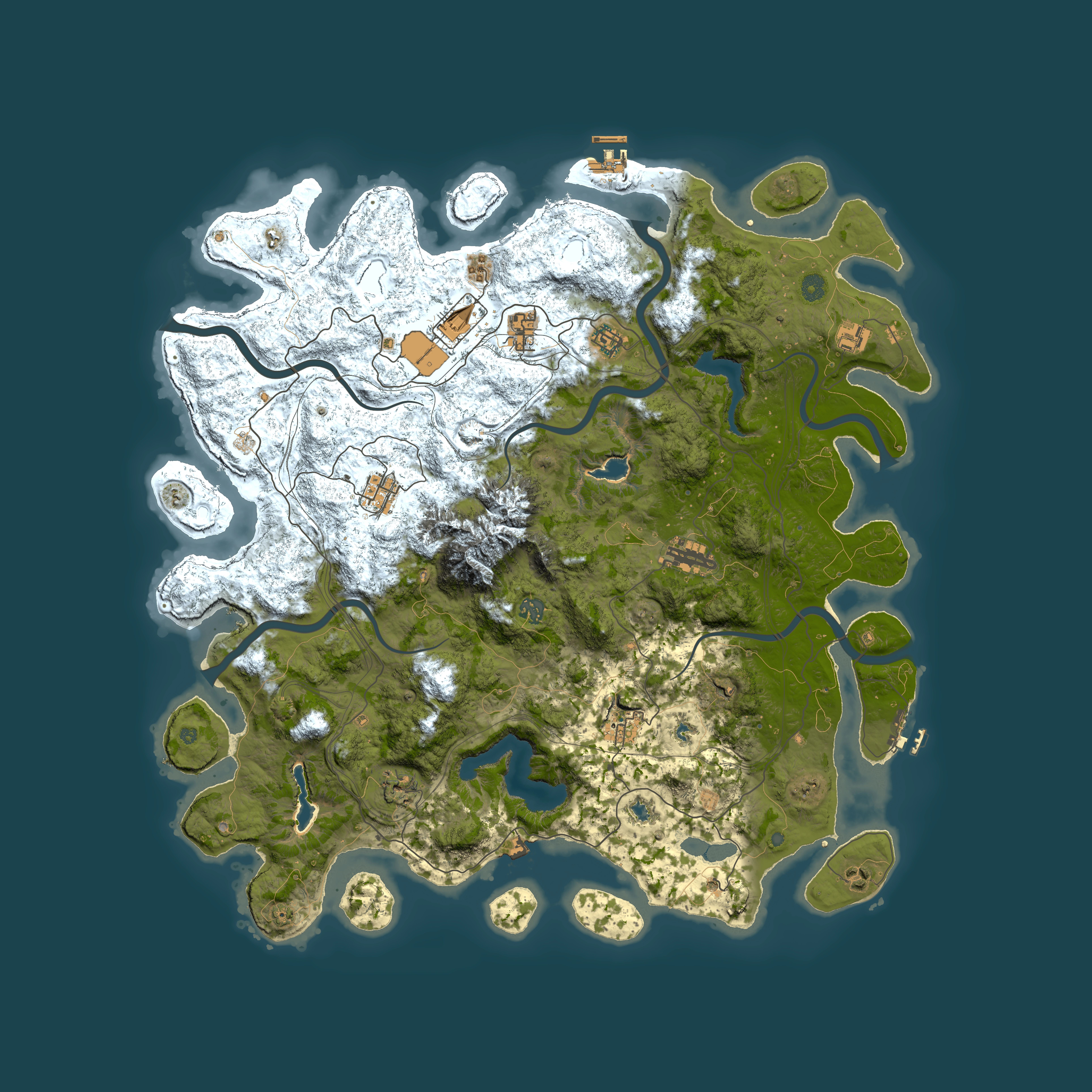 Full top-down render of Rust map seed 816773785, 5000x5000m