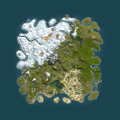 Rust map seed 816773785, 5000x5000m top-down preview