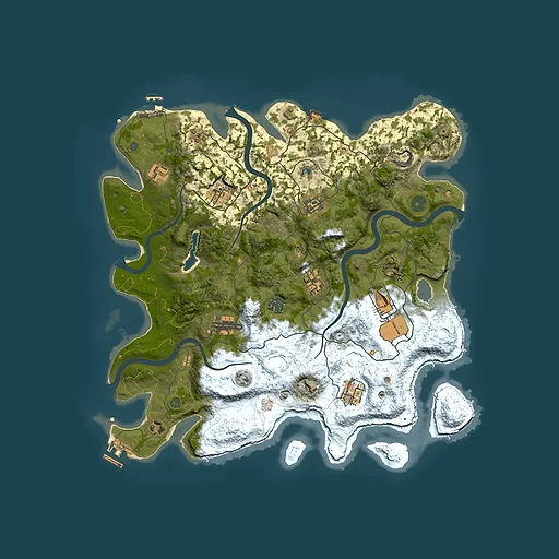 Rust map seed 292591301, 4050x4050m top-down preview