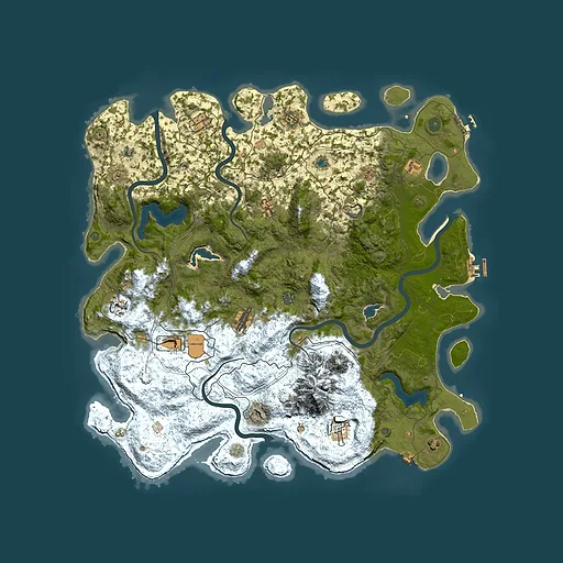 Rust map seed 600074490, 5000x5000m top-down preview