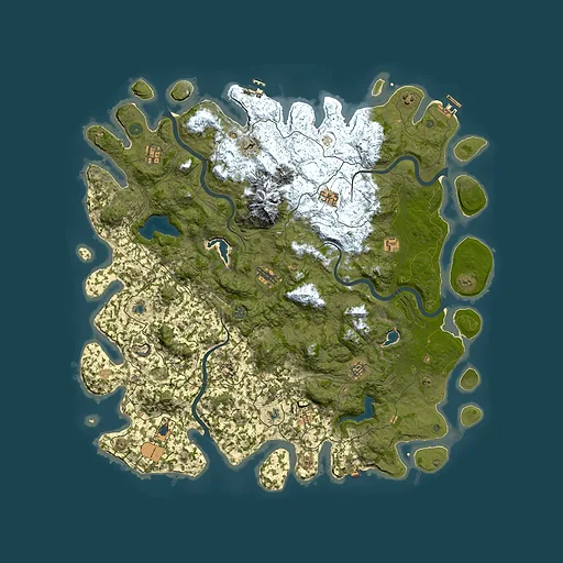 Rust map seed 867825532, 5300x5300m top-down preview