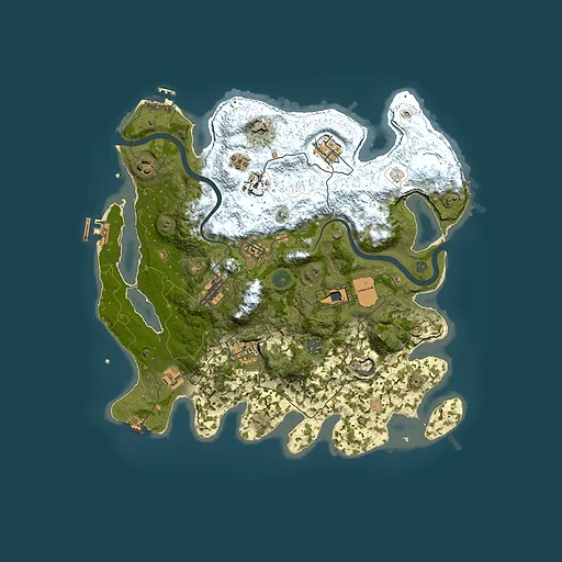 Rust map seed 1324216165, 3750x3750m top-down preview