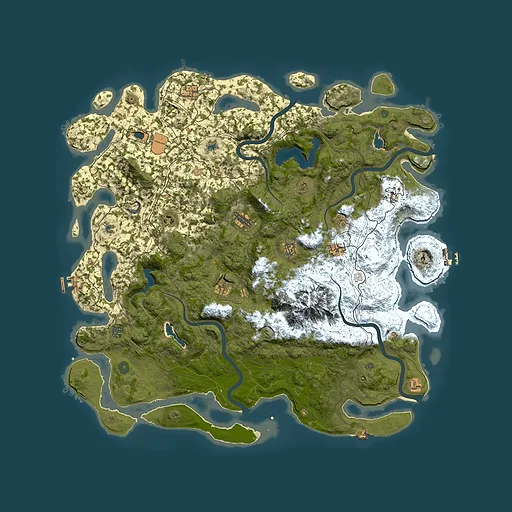 Rust map seed 396677032, 5300x5300m top-down preview