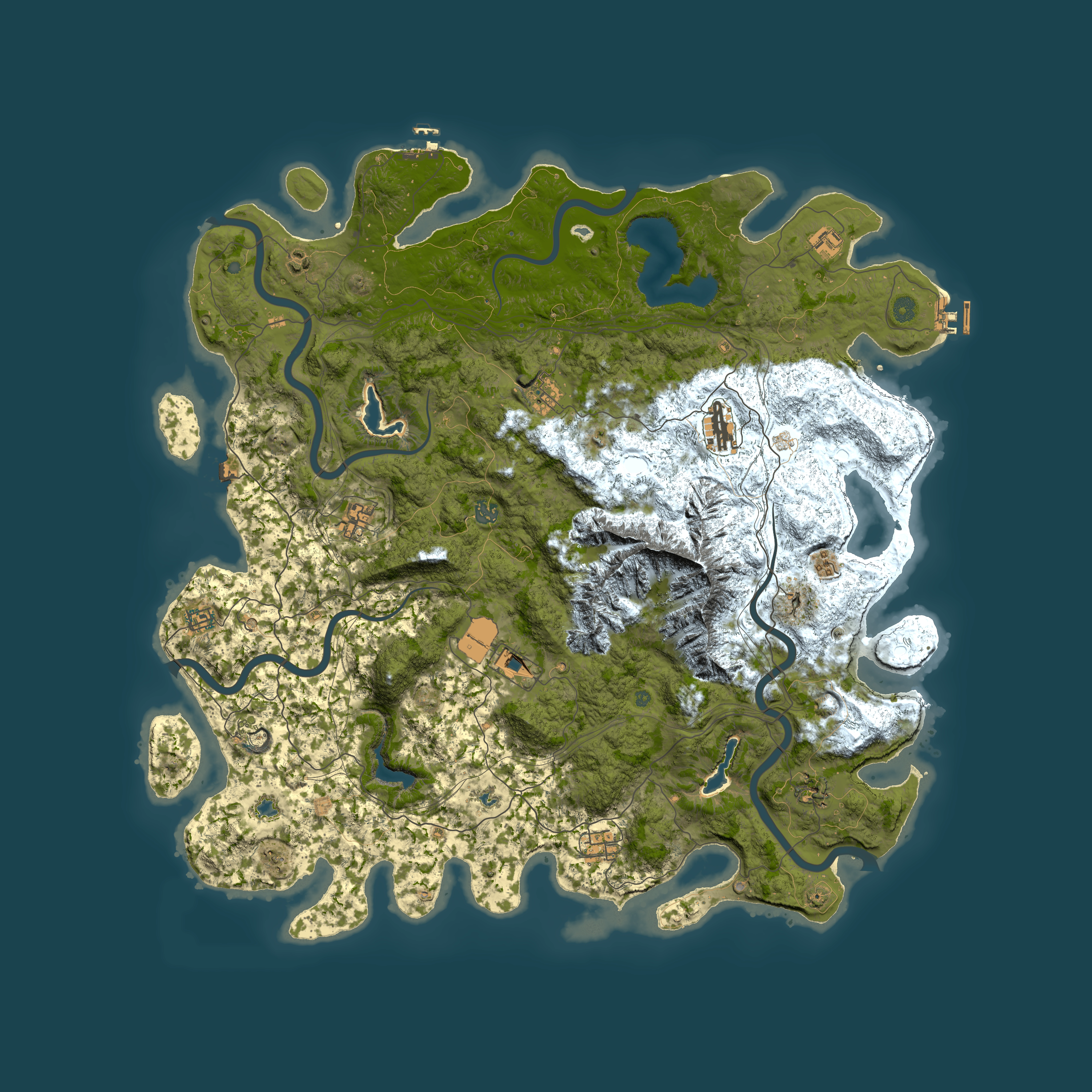 Full top-down render of Rust map seed 871489610, 5300x5300m