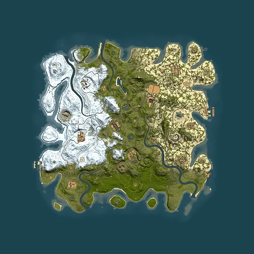 Rust map seed 575903693, 4350x4350m top-down preview